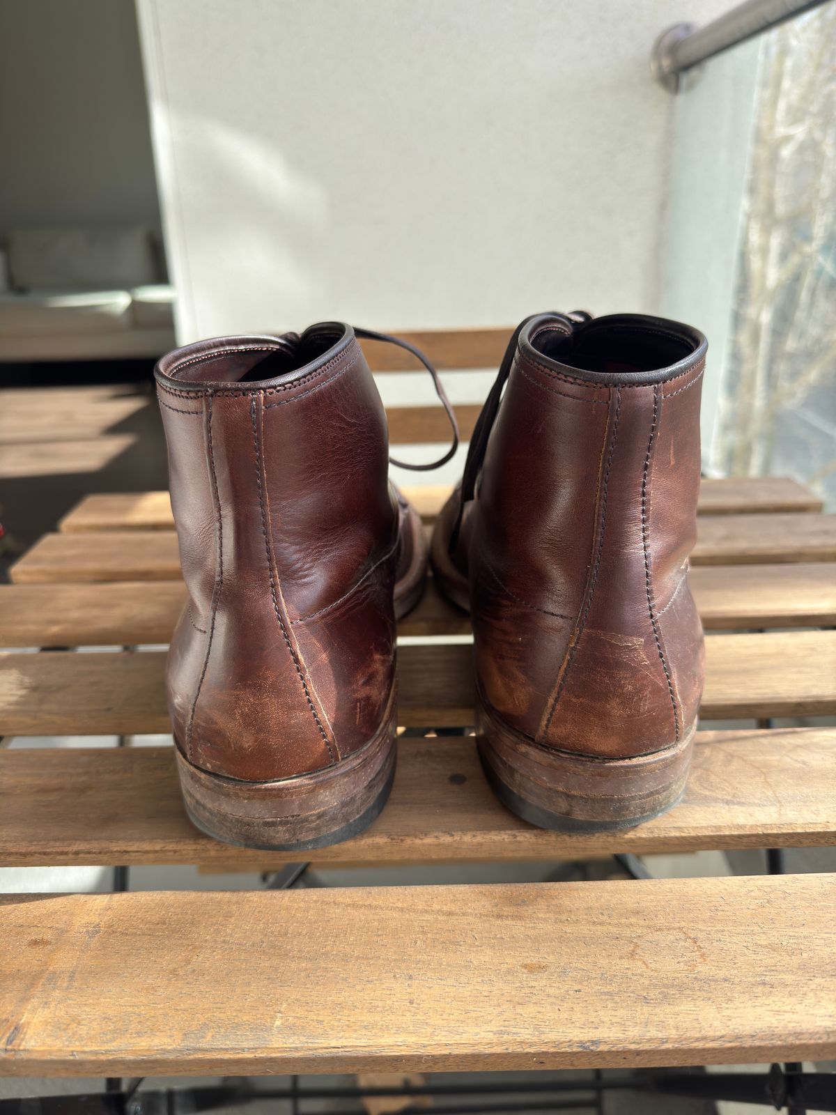 Photo by jarmul22 on March 2, 2025 of the Alden Indy Boot in Brown Analine Pull Up.