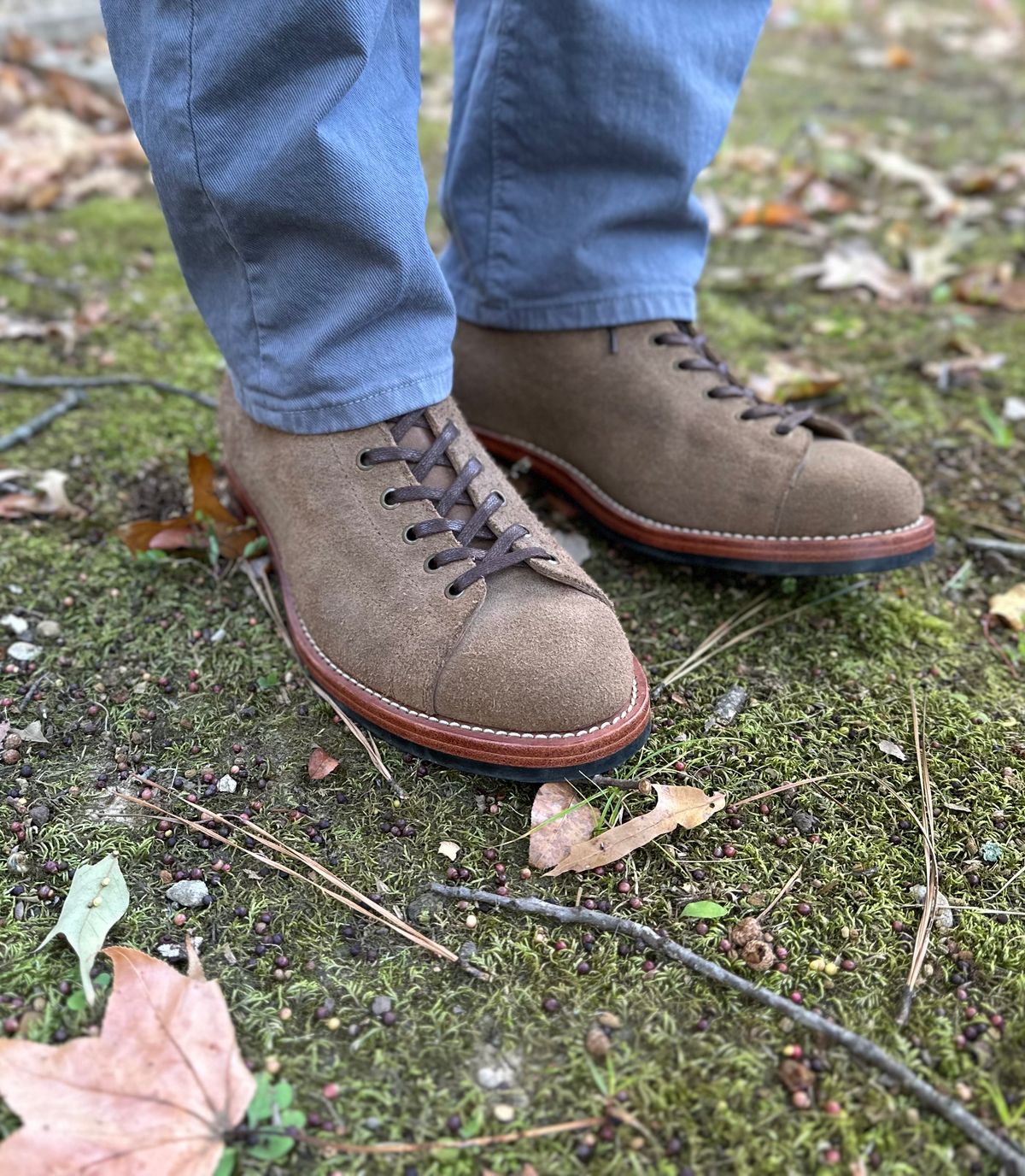 Photo by heef on October 20, 2022 of the Jakkrabbits Monkey Boot in Horween Natural Chromexcel Roughout.