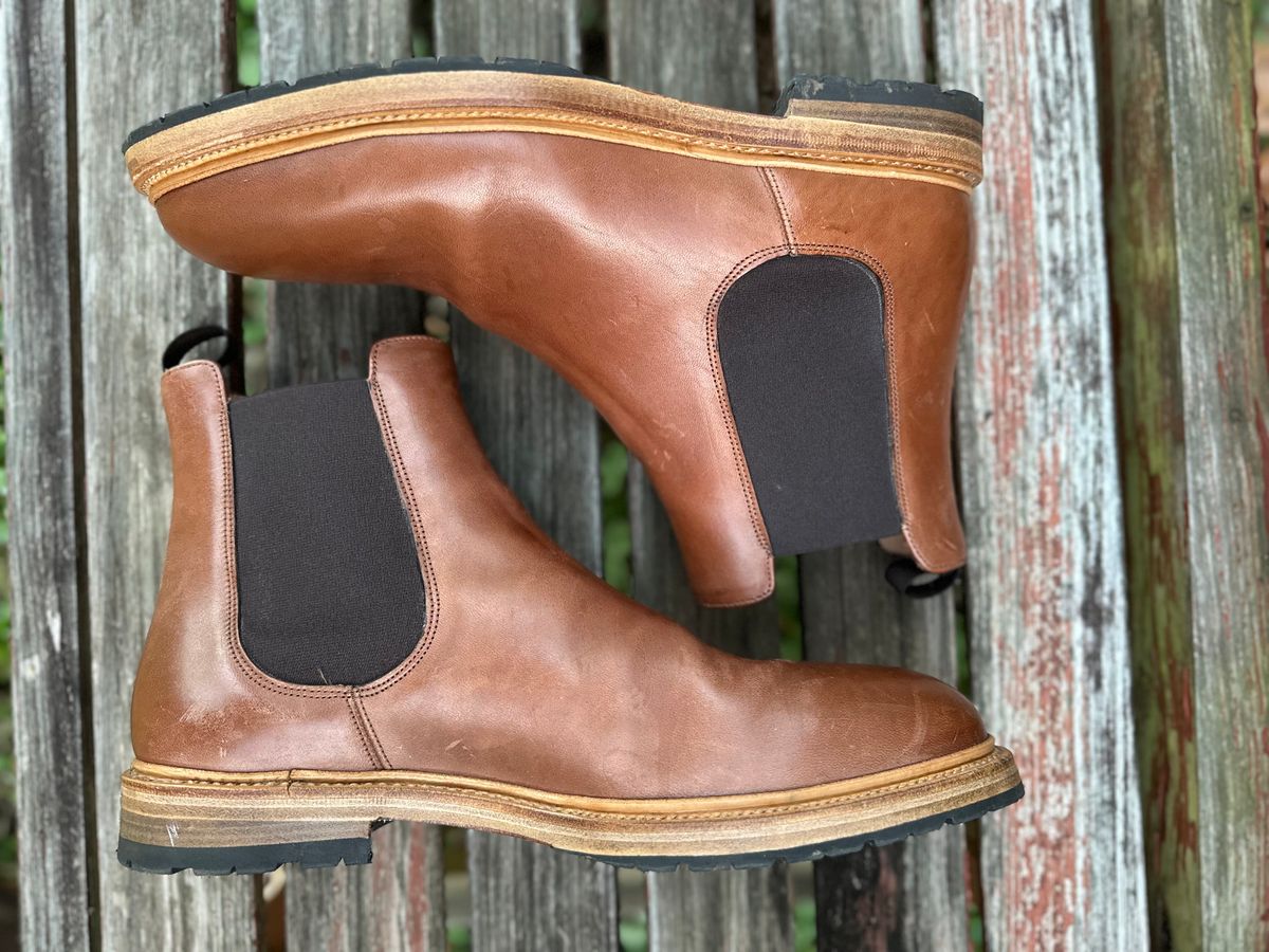 Photo by heef on November 4, 2024 of the Rider Boot Co. Fritz in Maryam Toscanello Horsebutt.