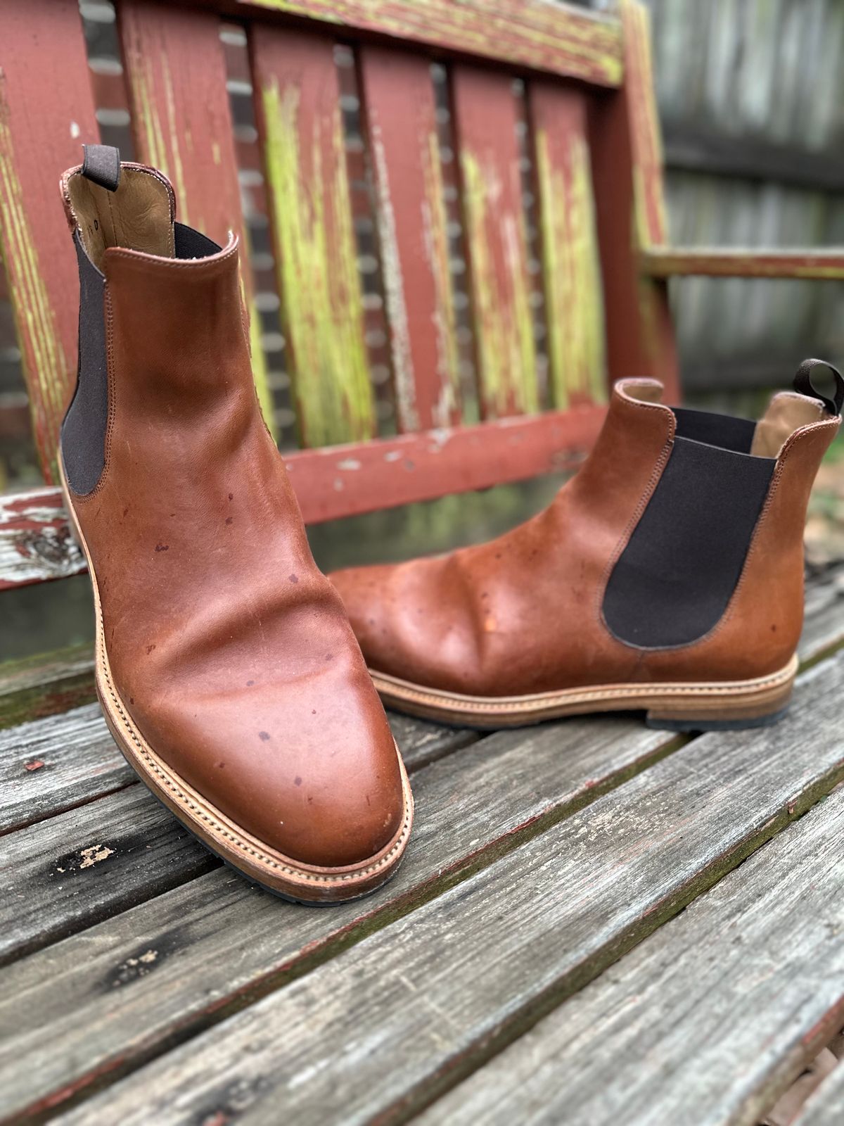 Photo by heef on February 5, 2025 of the Rider Boot Co. Fritz in Maryam Toscanello Horsebutt.