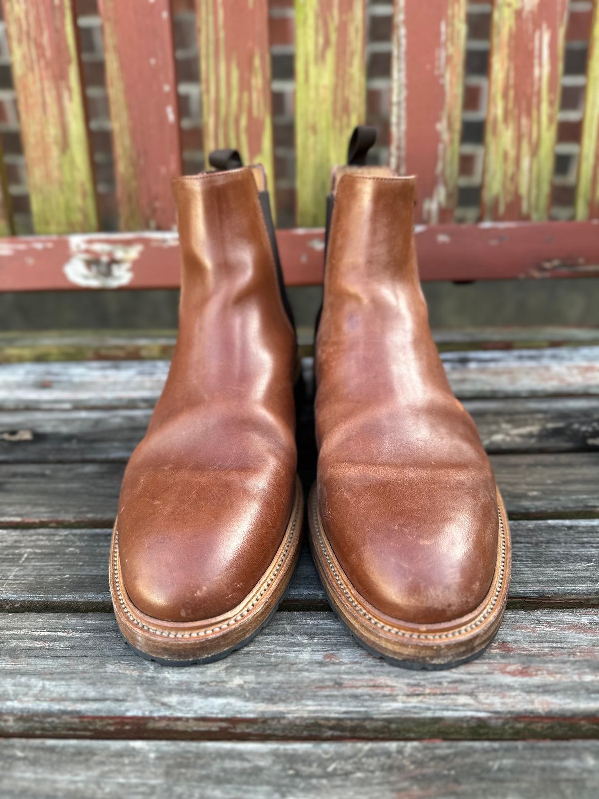 Photo by heef on March 5, 2025 of the Rider Boot Co. Fritz in Maryam Toscanello Horsebutt.
