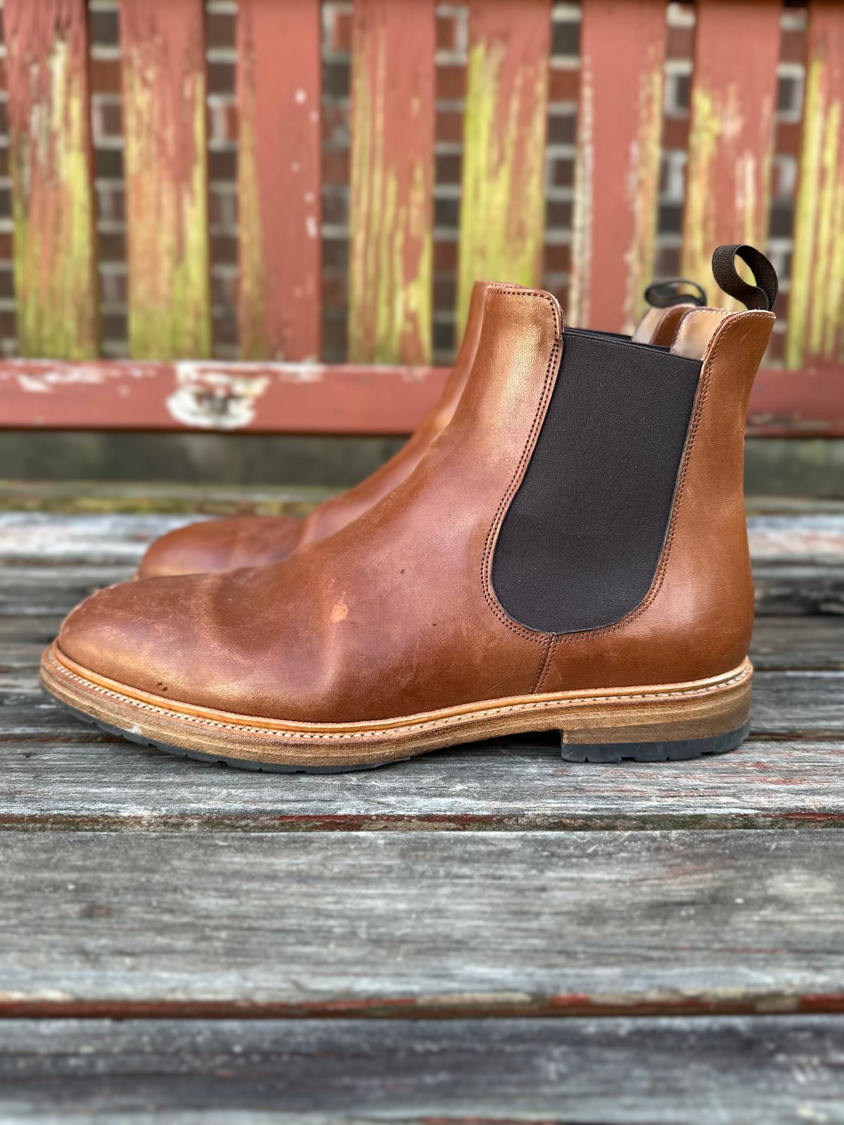 Photo by heef on March 5, 2025 of the Rider Boot Co. Fritz in Maryam Toscanello Horsebutt.