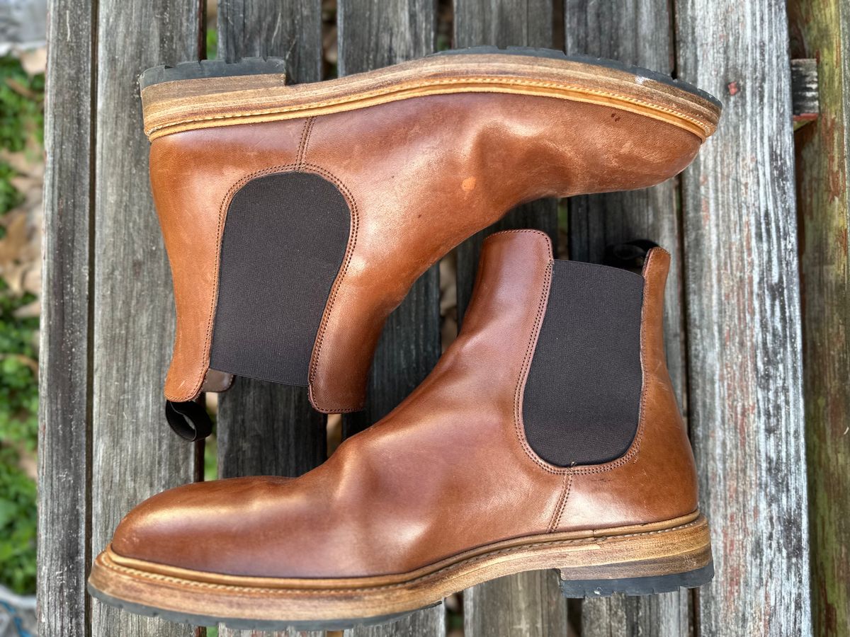 Photo by heef on March 5, 2025 of the Rider Boot Co. Fritz in Maryam Toscanello Horsebutt.
