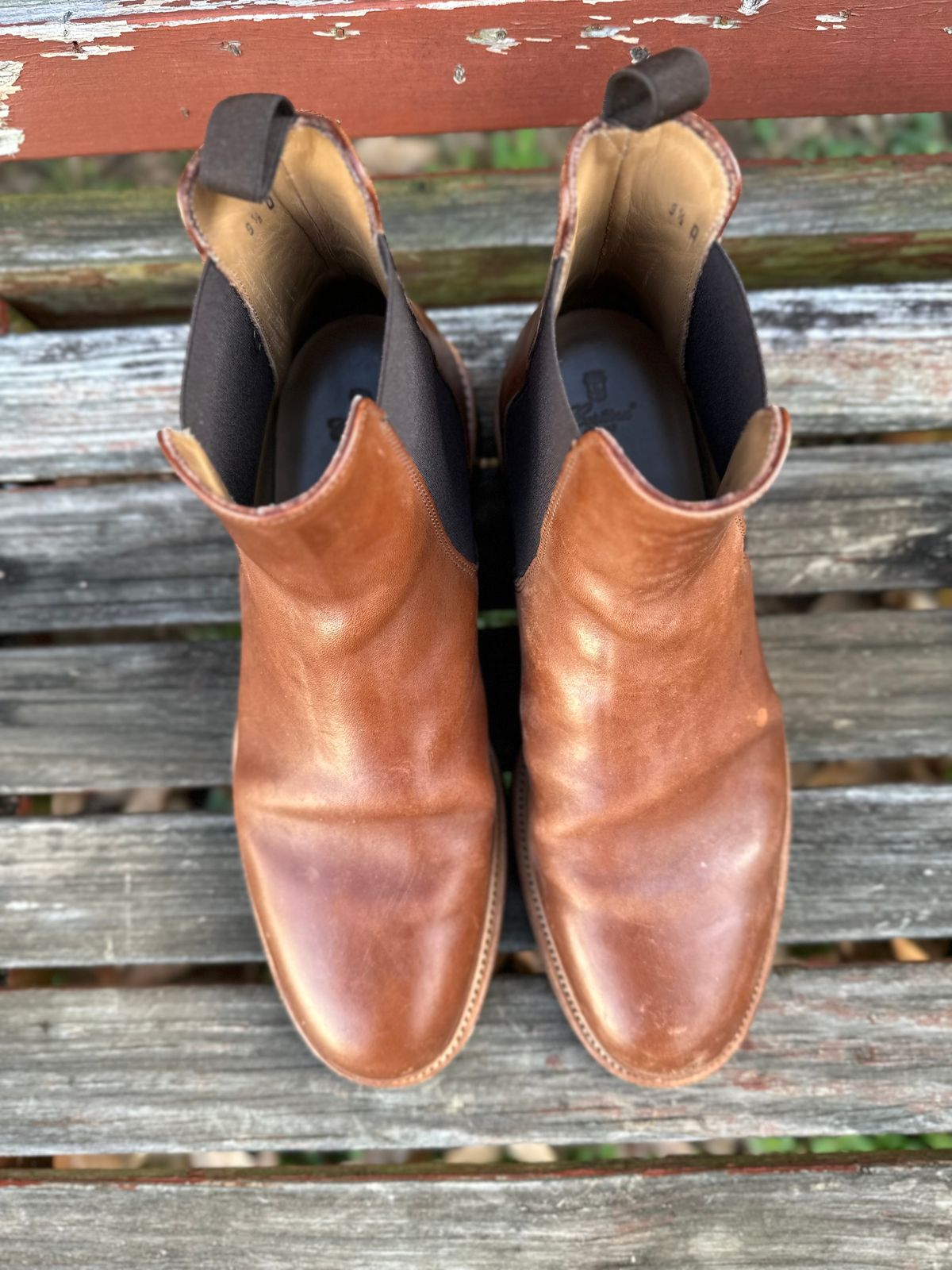 Photo by heef on March 5, 2025 of the Rider Boot Co. Fritz in Maryam Toscanello Horsebutt.