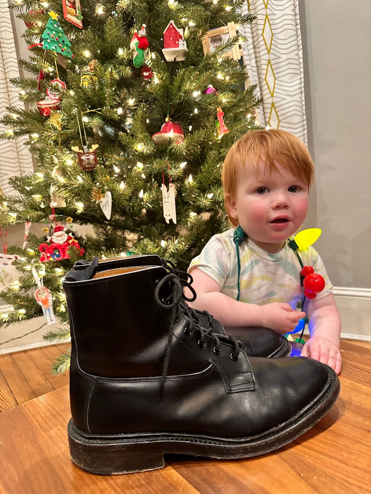 Photo by swampdonkey on December 5, 2023 of the Tricker's Burford Plain Derby Boot in Black Calf.