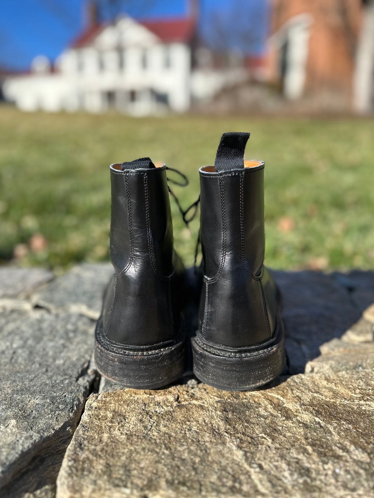 Photo by swampdonkey on February 5, 2024 of the Tricker's Burford Plain Derby Boot in Black Calf.