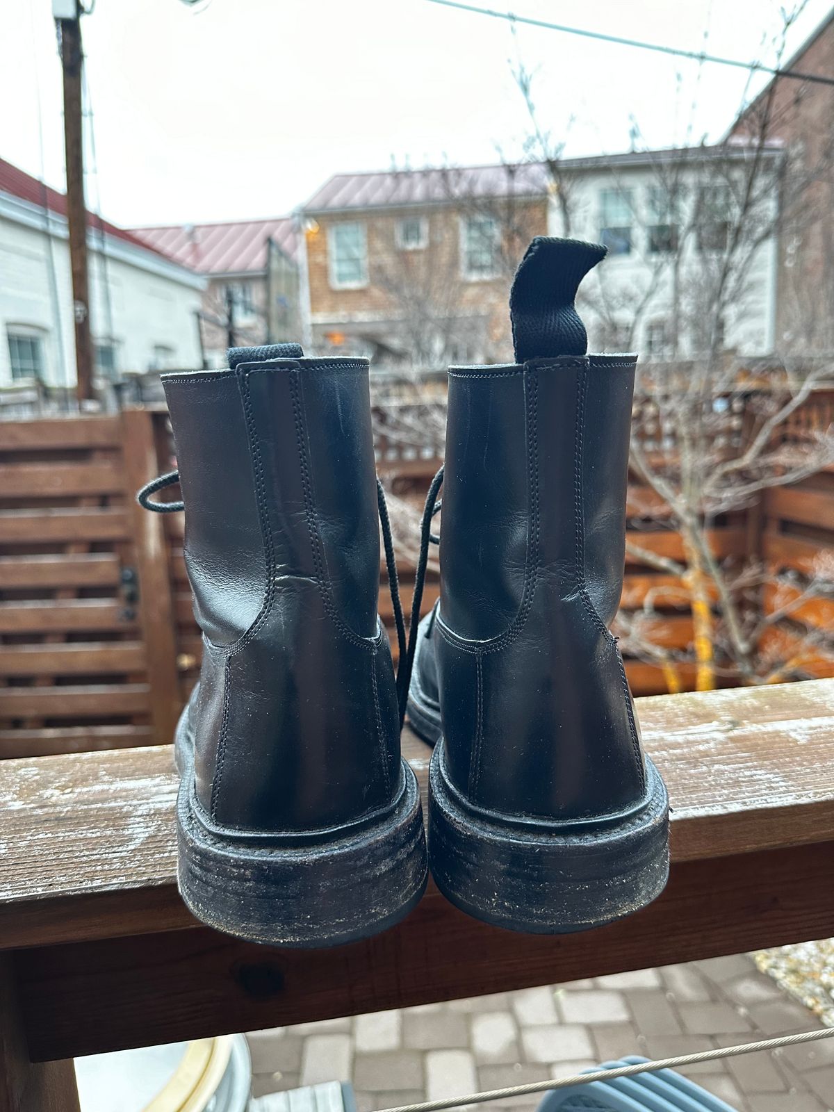 Photo by swampdonkey on March 5, 2024 of the Tricker's Burford Plain Derby Boot in Black Calf.