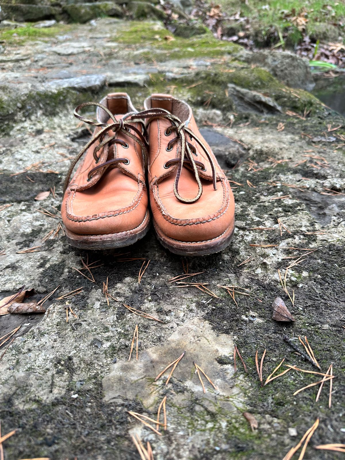 Photo by swampdonkey on November 8, 2022 of the Rancourt & Co. Acadia Chukka in Horween Natural Essex.