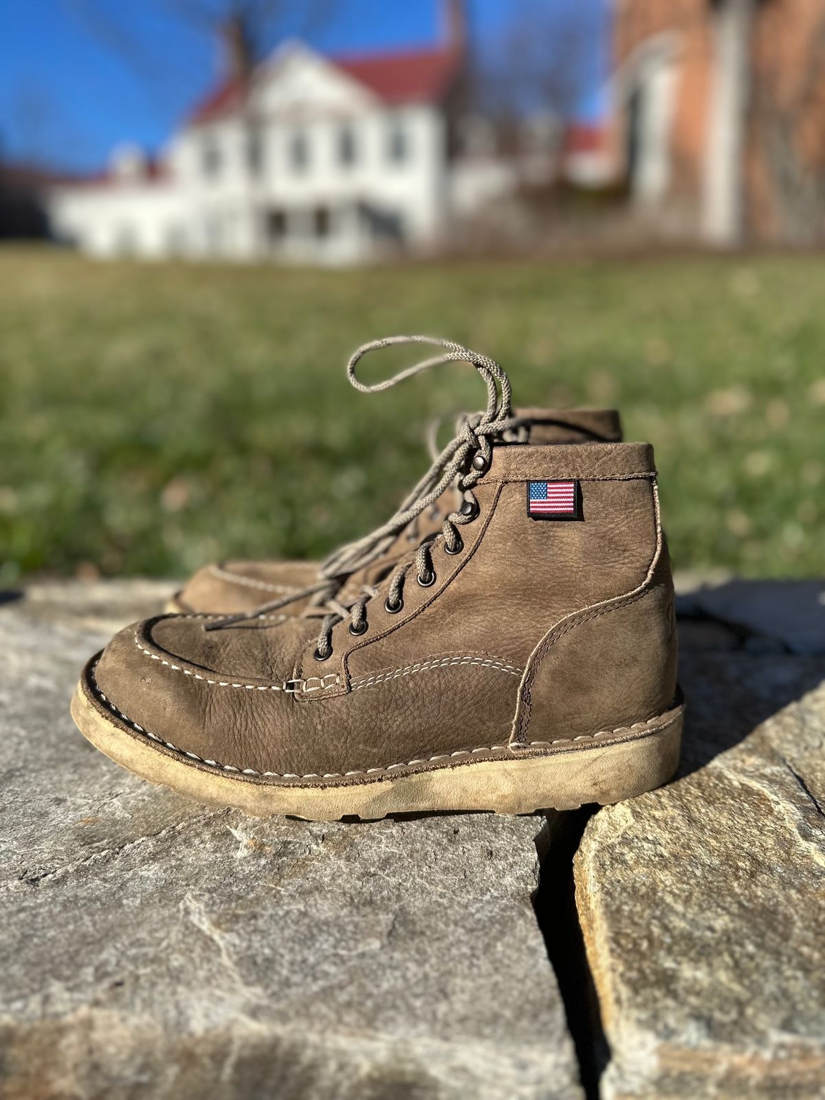 Photo by swampdonkey on February 5, 2024 of the Danner Bull Run Lux in Vintage sterling.