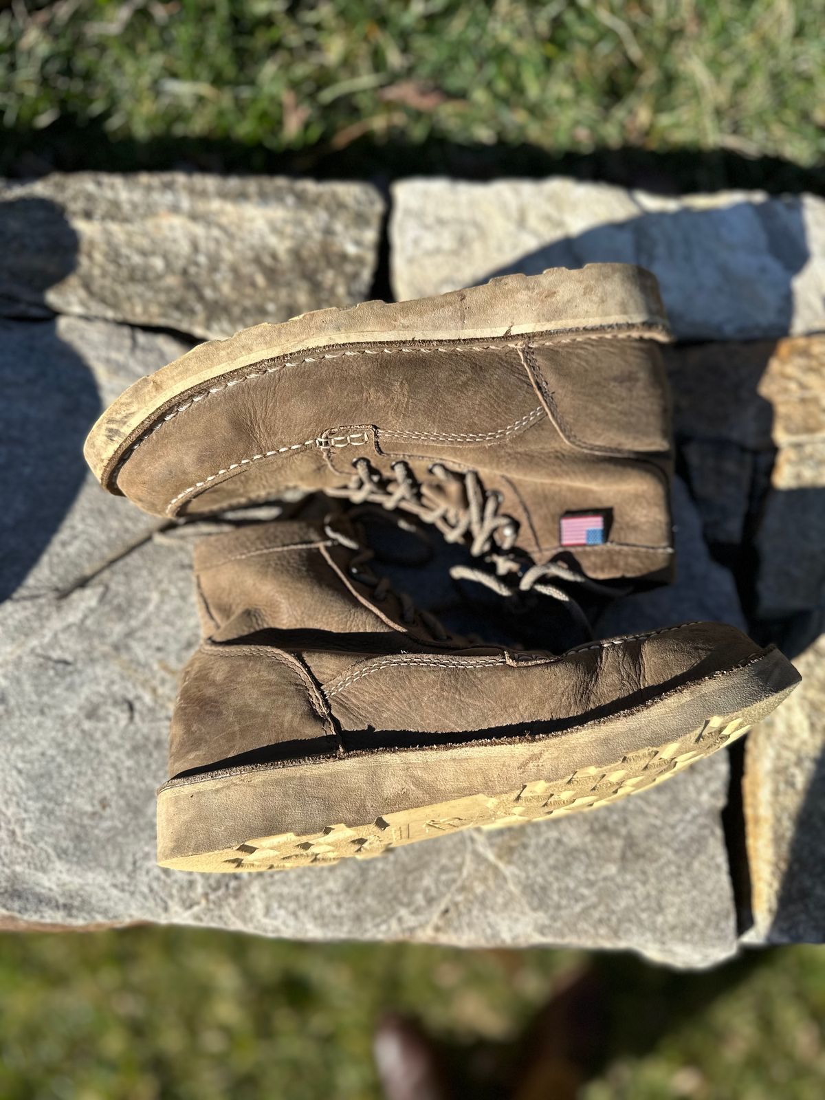 Photo by swampdonkey on February 5, 2024 of the Danner Bull Run Lux in Vintage sterling.