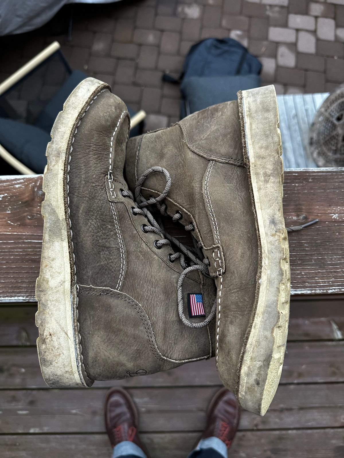 Photo by swampdonkey on March 5, 2024 of the Danner Bull Run Lux in Vintage sterling.