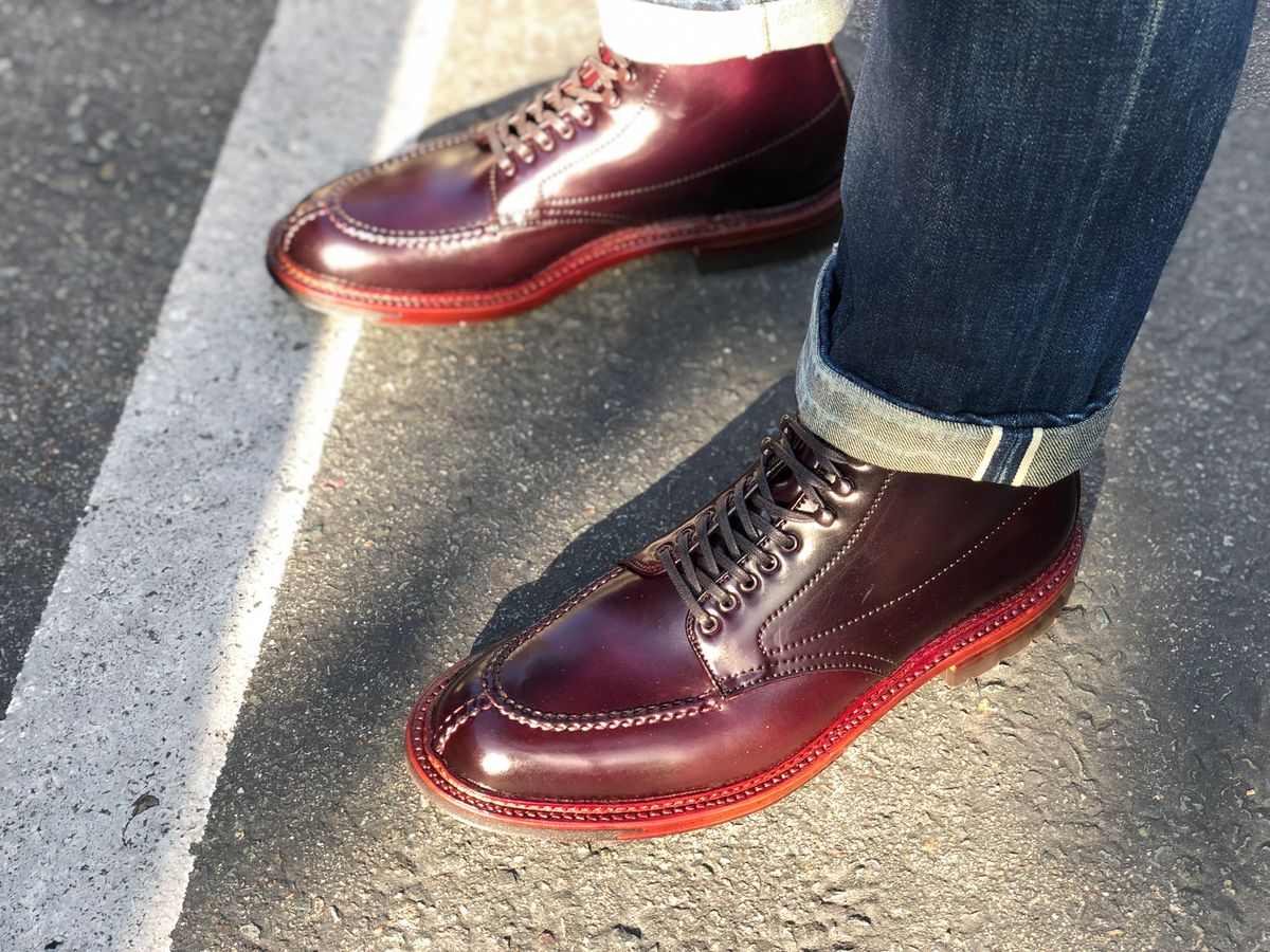 Photo by bo_r on June 2, 2019 of the Alden Tanker Boot in Horween Color 8 Shell Cordovan.