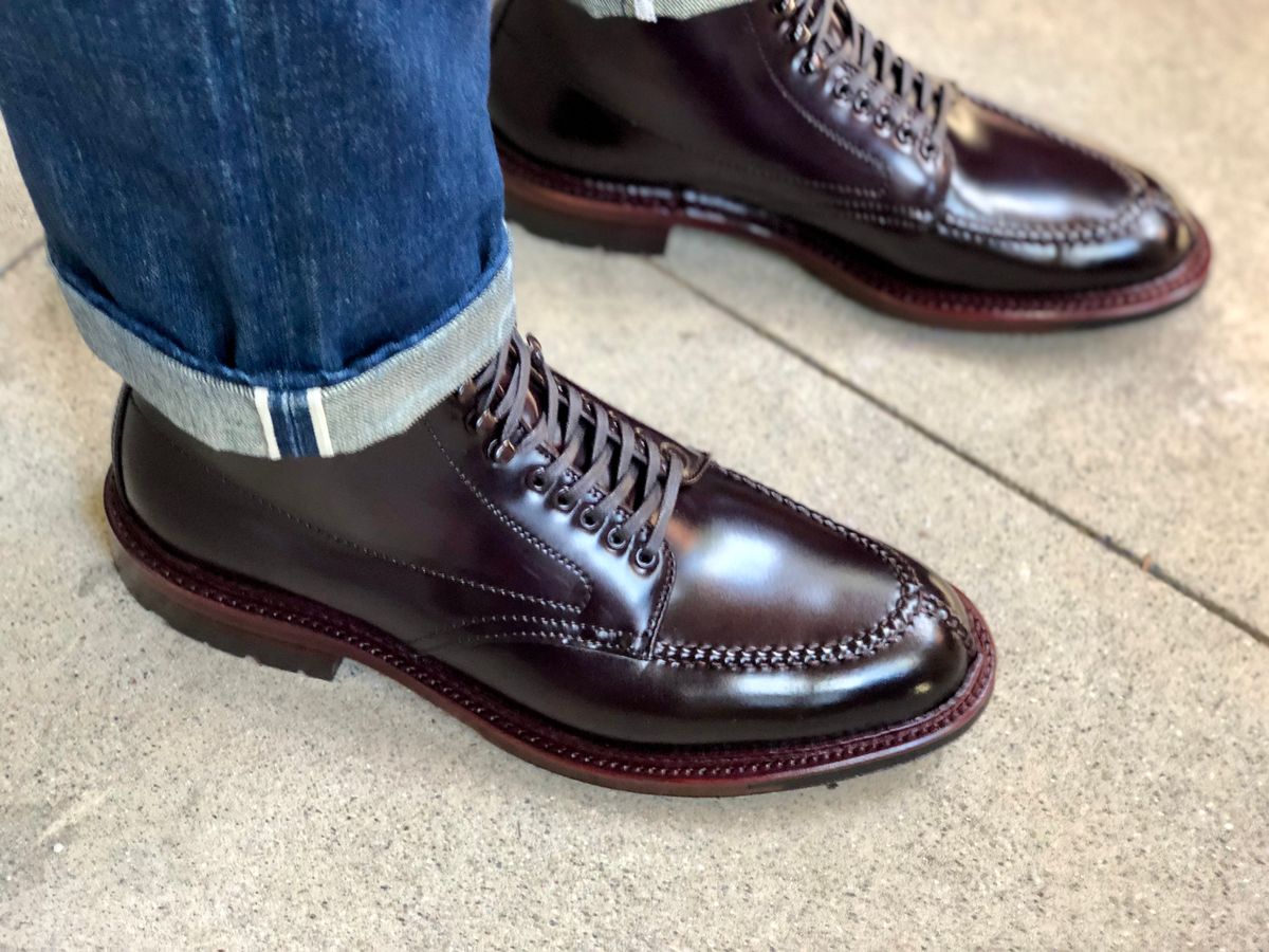 Photo by bo_r on June 1, 2019 of the Alden Tanker Boot in Horween Color 8 Shell Cordovan.