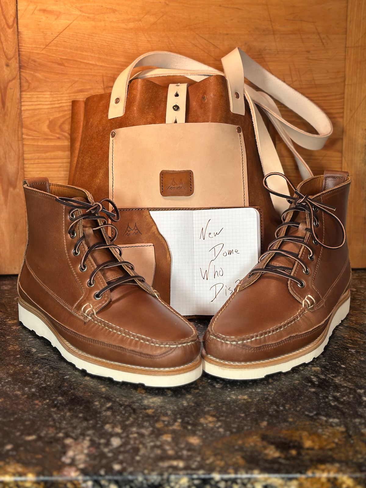 Photo by cows_electronico on October 5, 2025 of the Rancourt & Co. Harrison Boot Redux in Horween Natural Chromexcel.