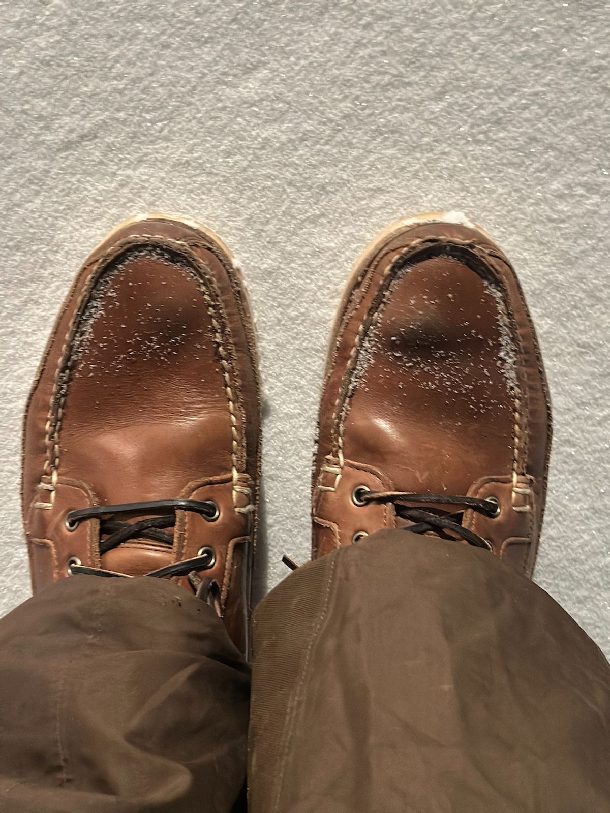 Photo by cows_electronico on January 25, 2026 of the Rancourt & Co. Harrison Boot Redux in Horween Natural Chromexcel.