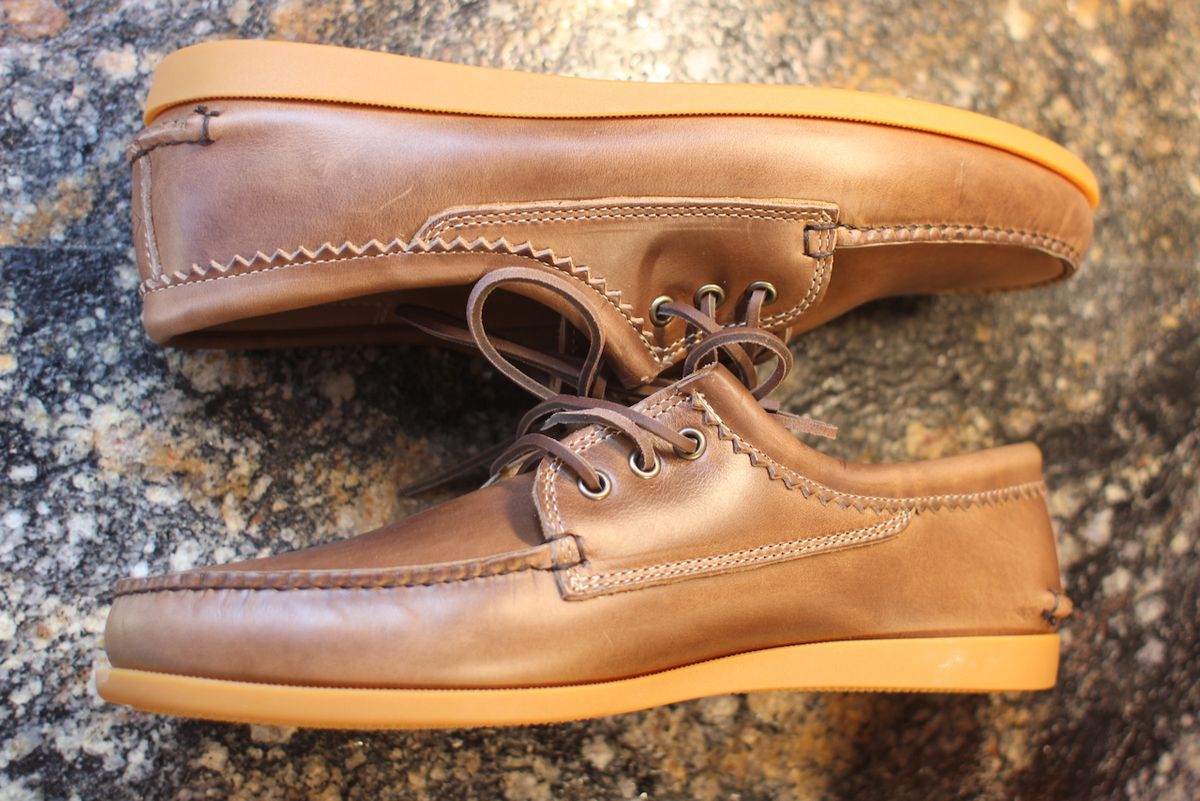 Photo by cows_electronico on October 16, 2024 of the Quoddy Blucher in Horween Natural Chromexcel.