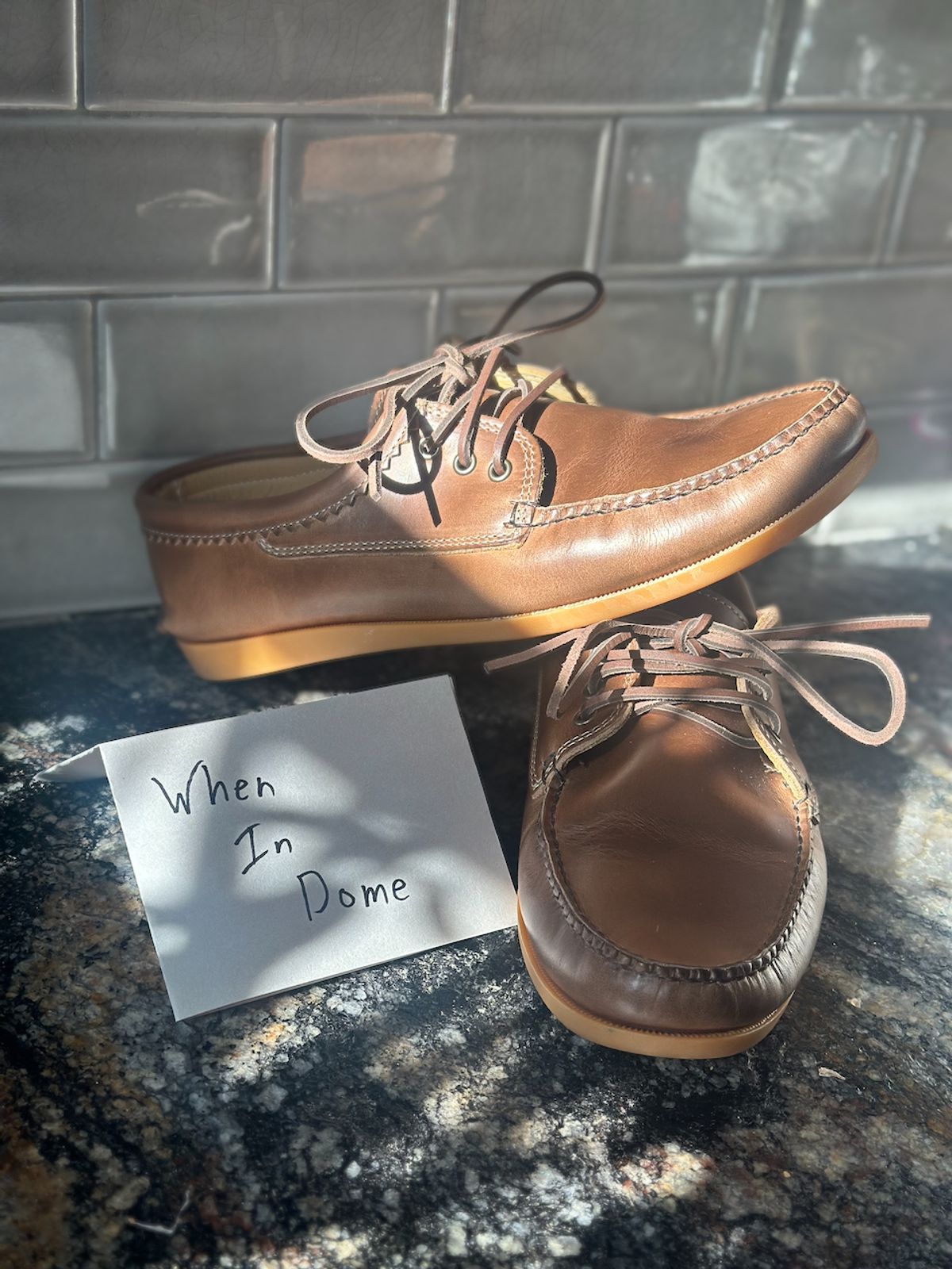 Photo by cows_electronico on November 5, 2024 of the Quoddy Blucher in Horween Natural Chromexcel.