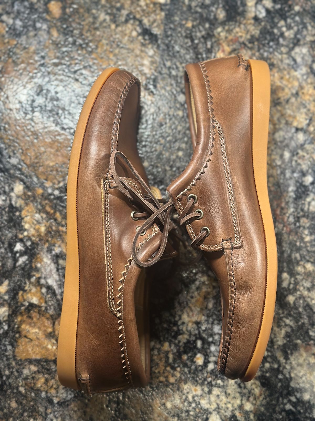 Photo by cows_electronico on January 6, 2025 of the Quoddy Blucher in Horween Natural Chromexcel.