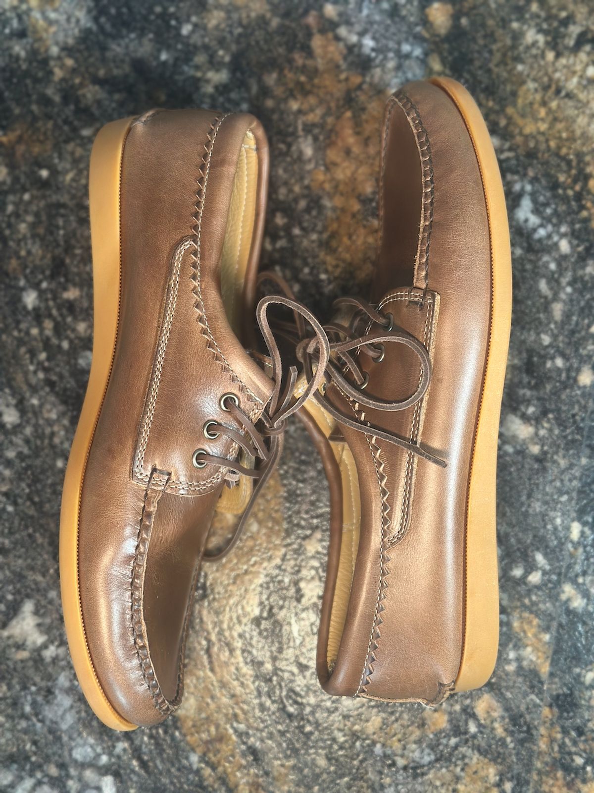 Photo by cows_electronico on February 3, 2025 of the Quoddy Blucher in Horween Natural Chromexcel.