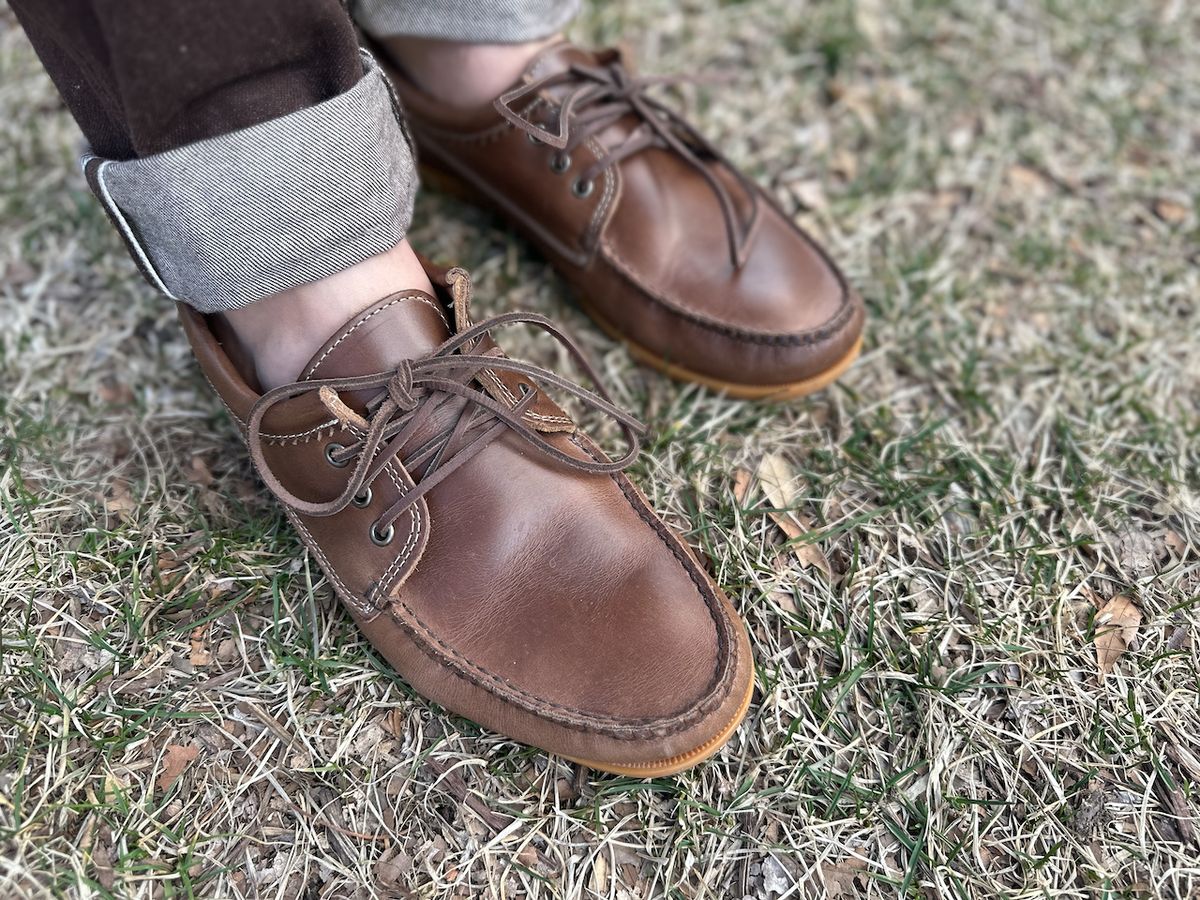 Photo by cows_electronico on March 1, 2025 of the Quoddy Blucher in Horween Natural Chromexcel.