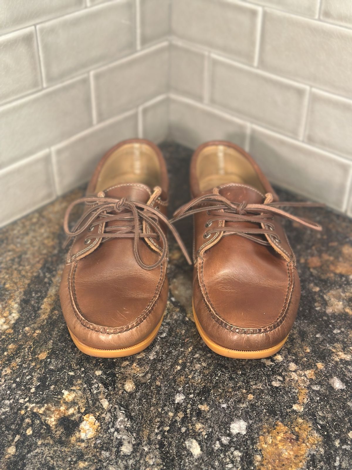 Photo by cows_electronico on March 2, 2025 of the Quoddy Blucher in Horween Natural Chromexcel.