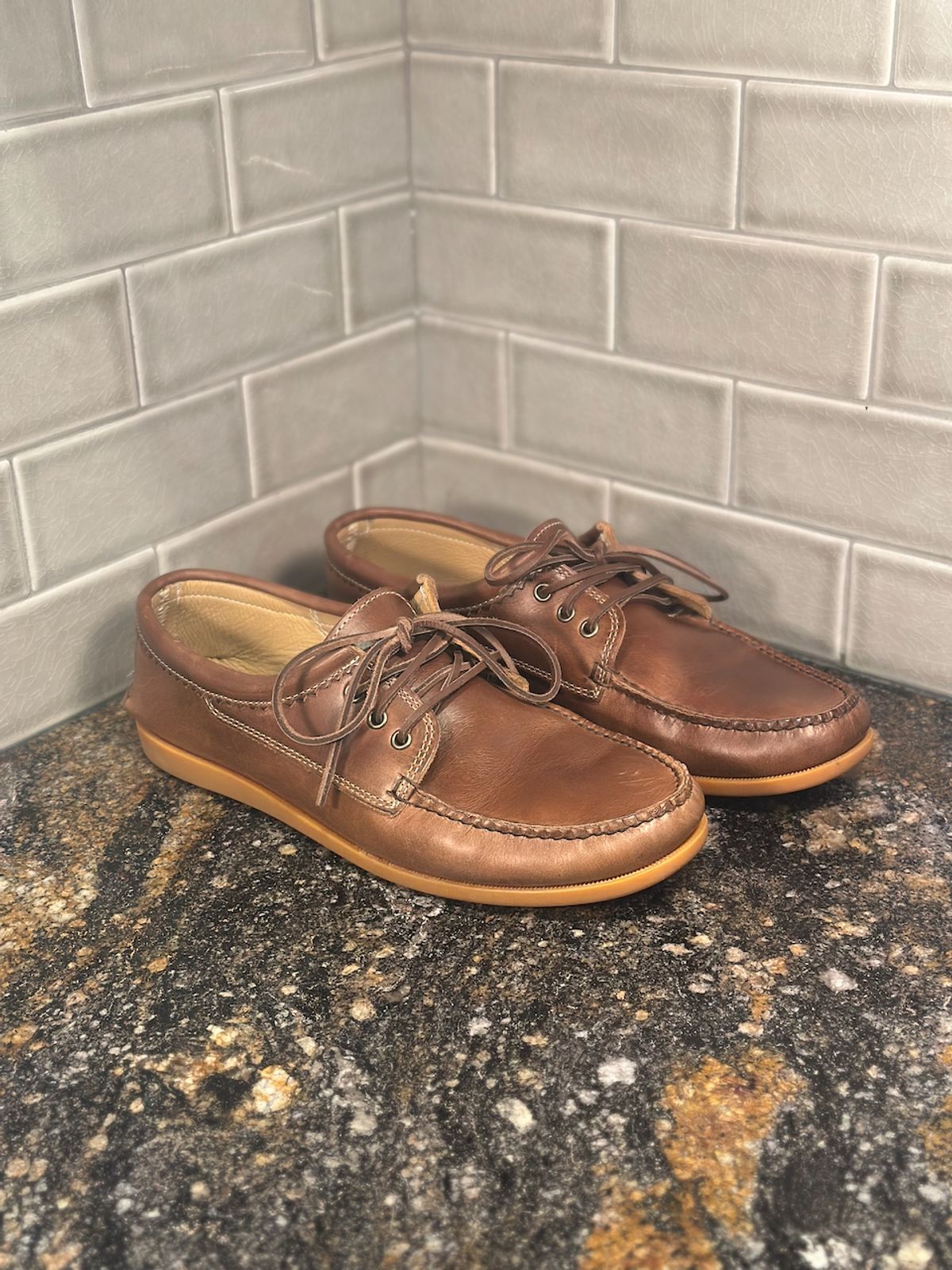 Photo by cows_electronico on March 2, 2025 of the Quoddy Blucher in Horween Natural Chromexcel.