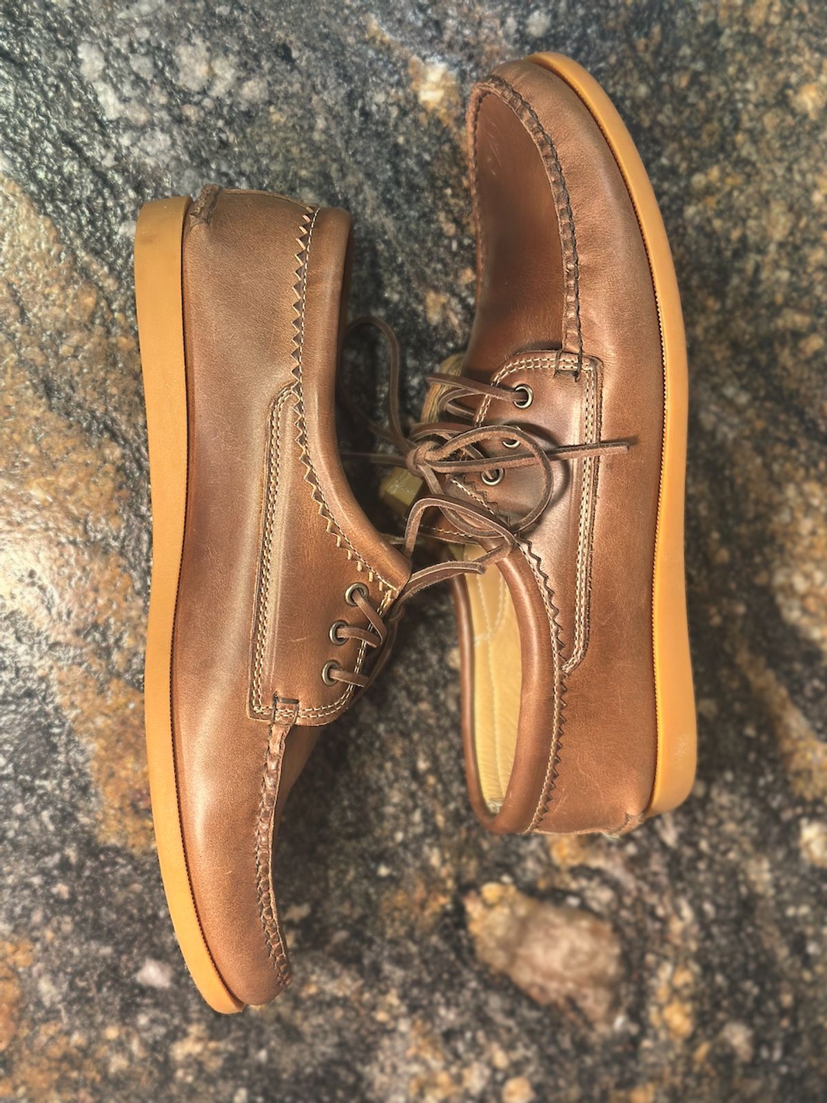 Photo by cows_electronico on March 2, 2025 of the Quoddy Blucher in Horween Natural Chromexcel.