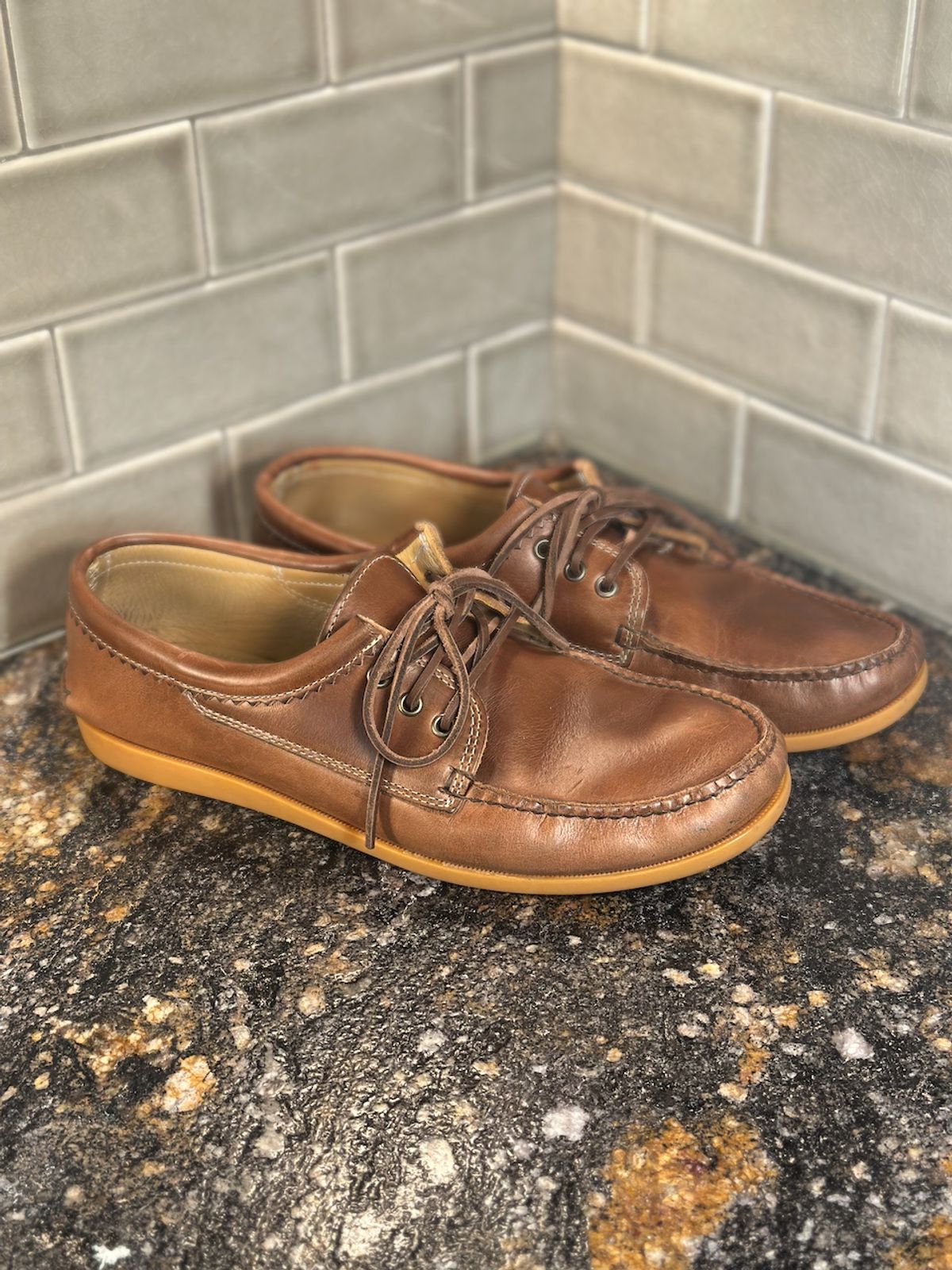 Photo by cows_electronico on October 1, 2025 of the Quoddy Blucher in Horween Natural Chromexcel.