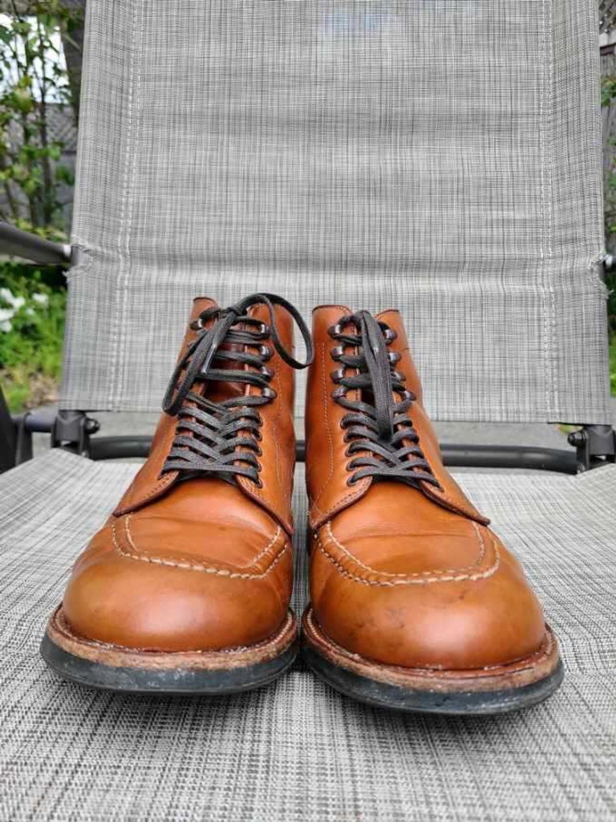 Photo by tigertim on April 4, 2023 of the Alden Indy Boot in Unlisted Leather.