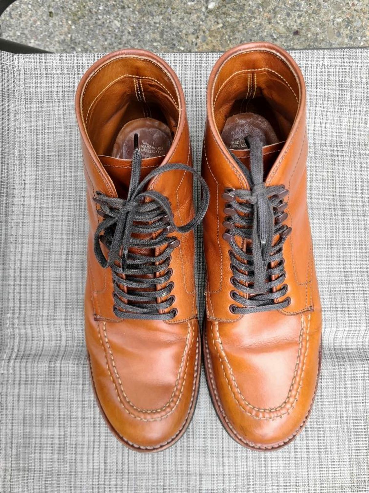 Photo by tigertim on April 4, 2023 of the Alden Indy Boot in Unlisted Leather.