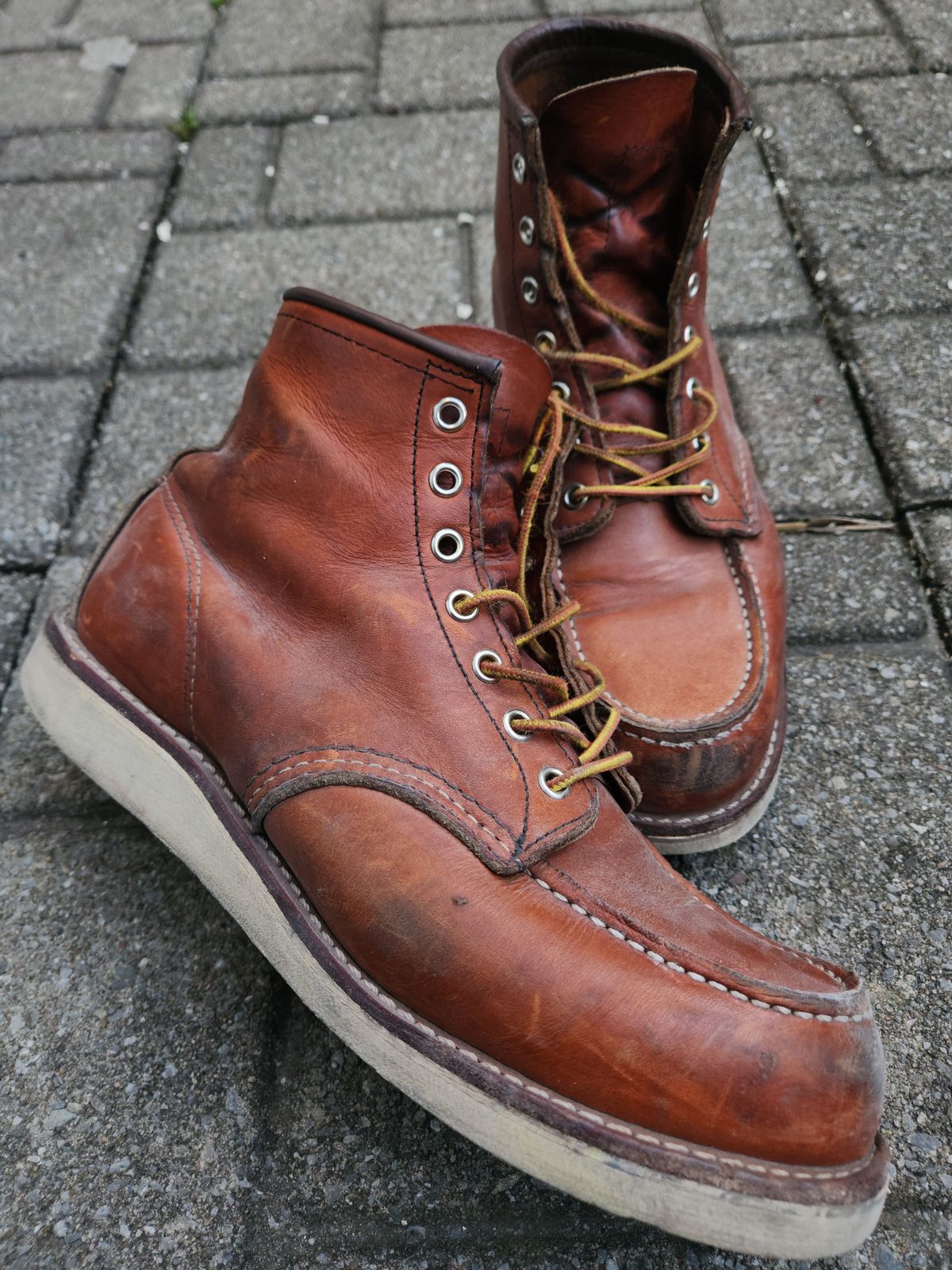 Photo by som1 on July 19, 2023 of the Red Wing 6-Inch Classic Moc in S.B. Foot Oro Legacy.