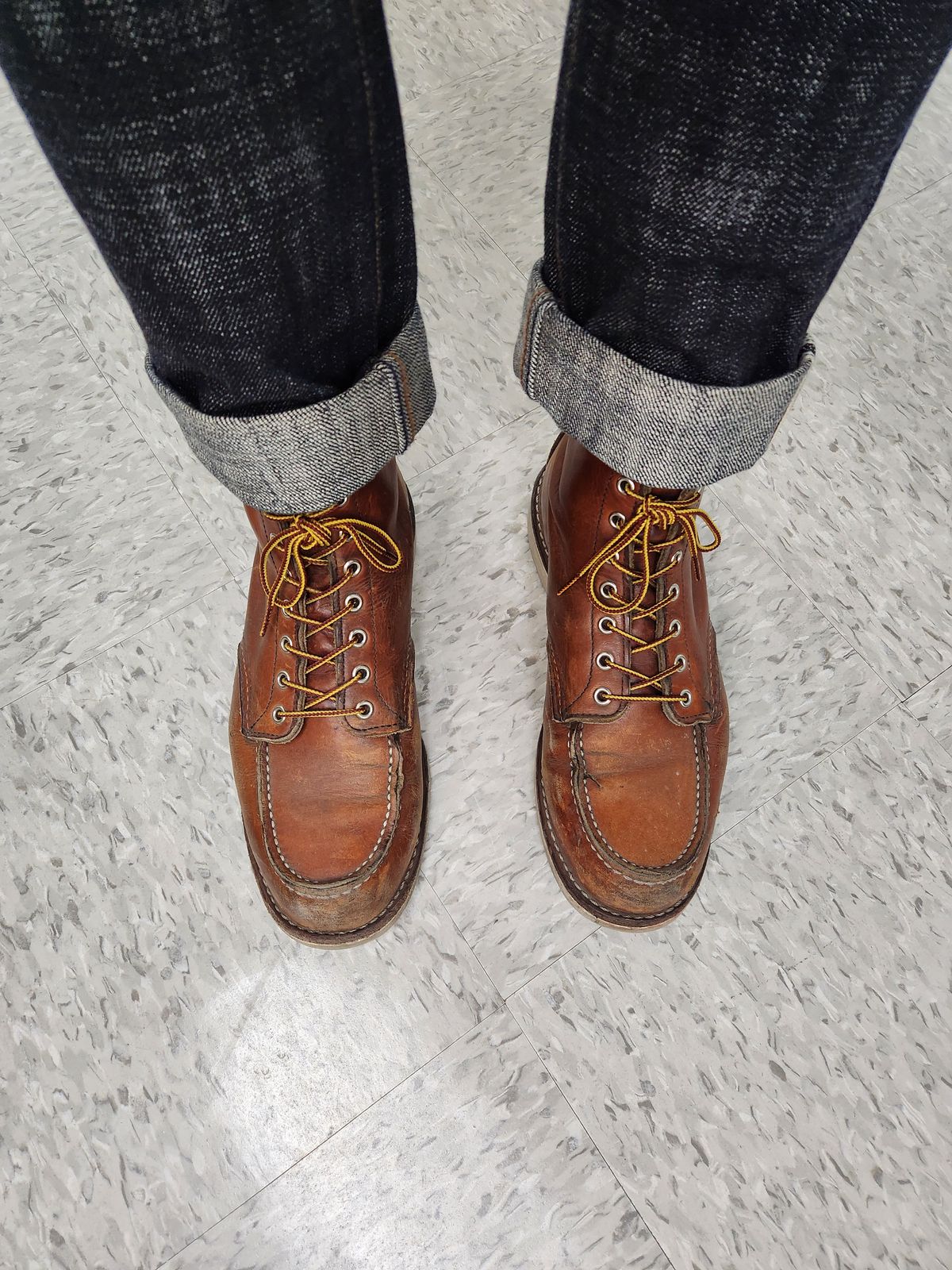 Photo by som1 on August 20, 2024 of the Red Wing 6-Inch Classic Moc in S.B. Foot Oro Legacy.