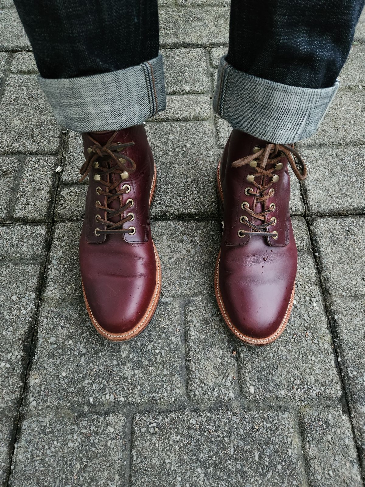 Photo by som1 on November 10, 2023 of the Grant Stone Diesel Boot in Horween Color 8 Chromexcel.