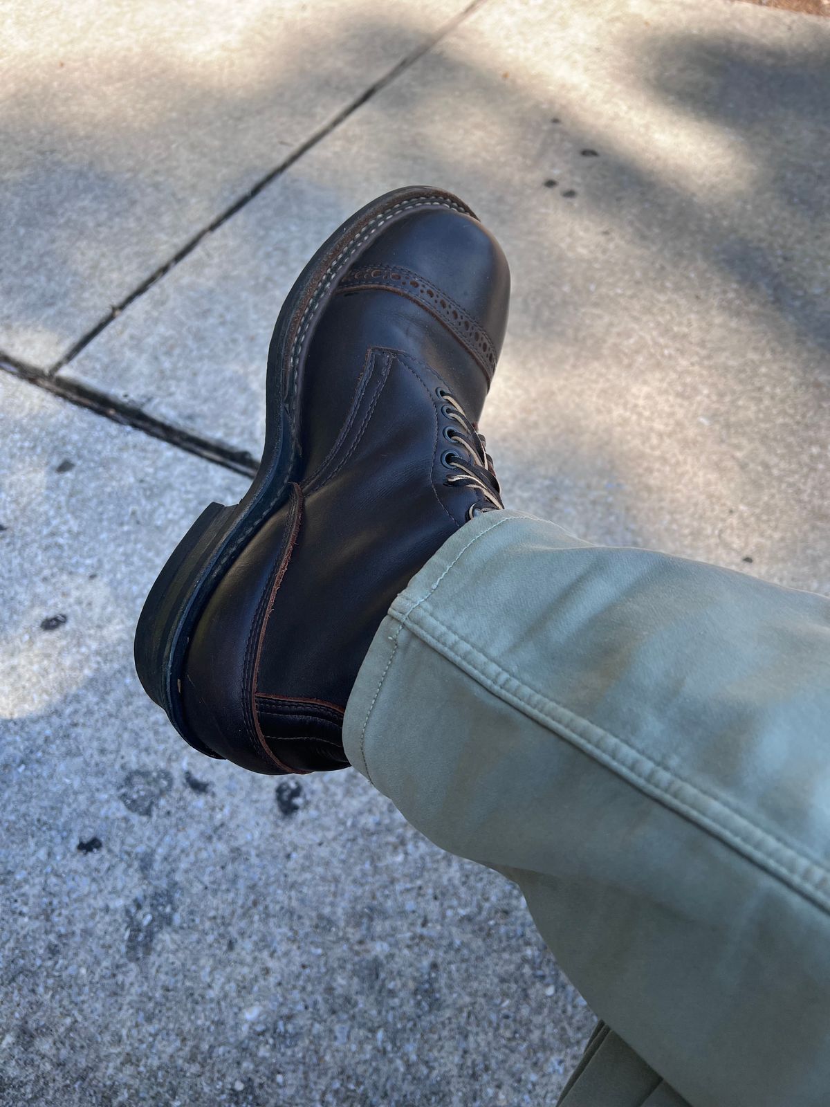 Photo by Val on November 1, 2025 of the White's Smokejumper in Seidel Brown Dress.