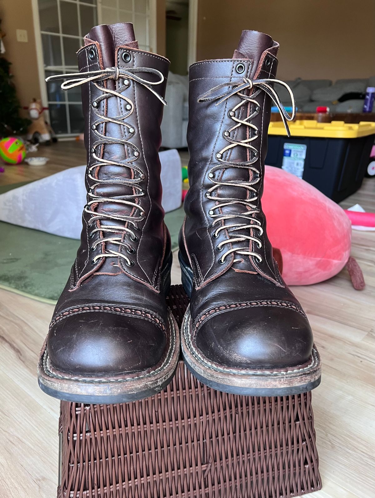 Photo by Val on March 4, 2026 of the White's Smokejumper in Seidel Brown Dress.