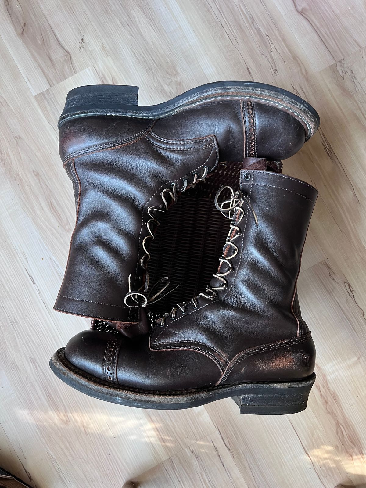 Photo by Val on March 4, 2026 of the White's Smokejumper in Seidel Brown Dress.