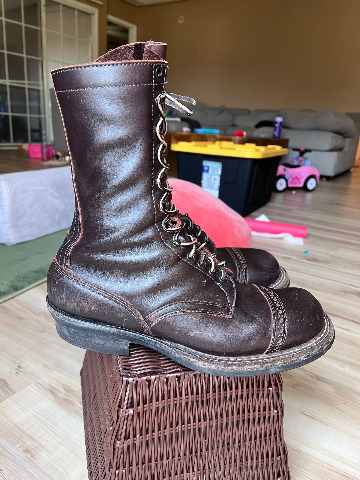 Photo by Val on March 4, 2026 of the White's Smokejumper in Seidel Brown Dress.