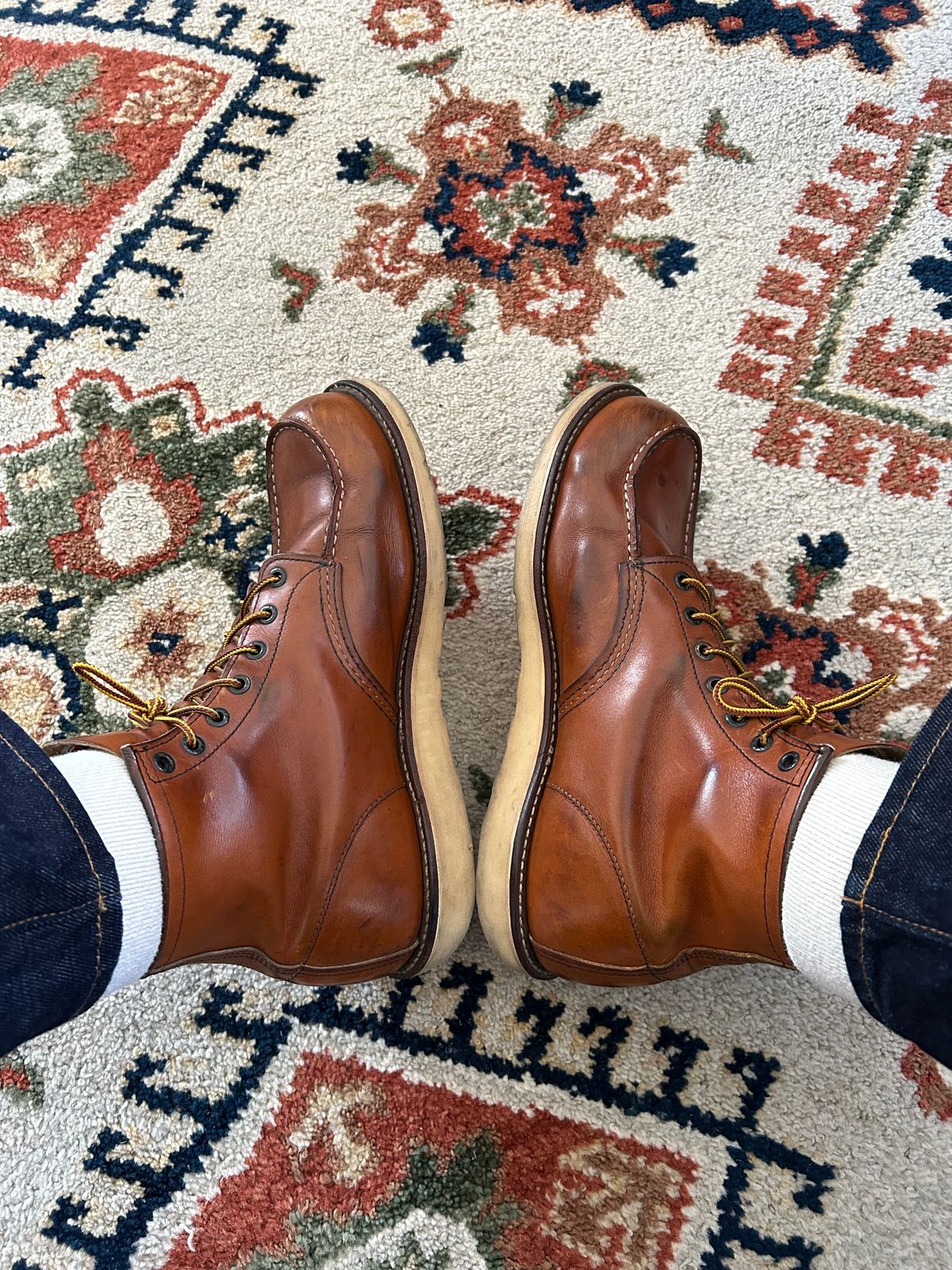 Photo by solly on March 12, 2024 of the Red Wing 6-Inch Classic Moc in S.B. Foot Oro-Iginal.