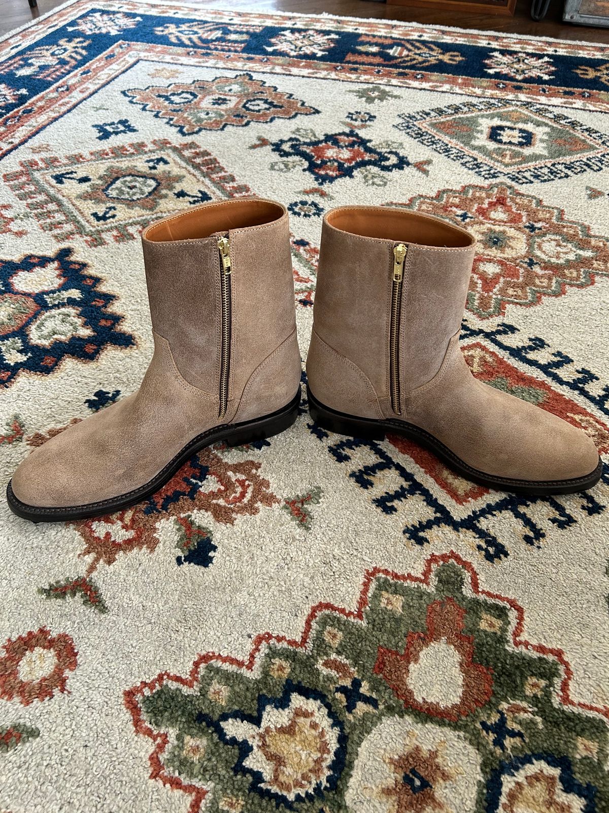 Photo by solly on April 4, 2026 of the Grant Stone Elias Boot in Horween Natural Chromexcel Roughout.