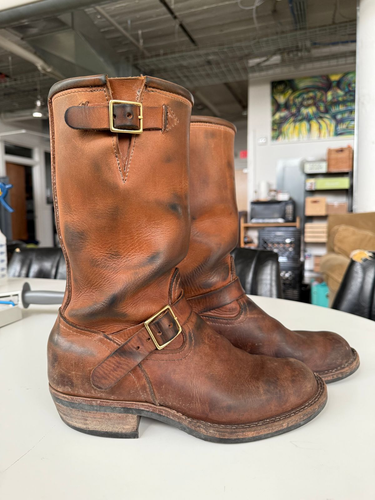 Photo by 32oz_denim on February 4, 2025 of the Nicks StationMaster in Seidel 1964 Tan.