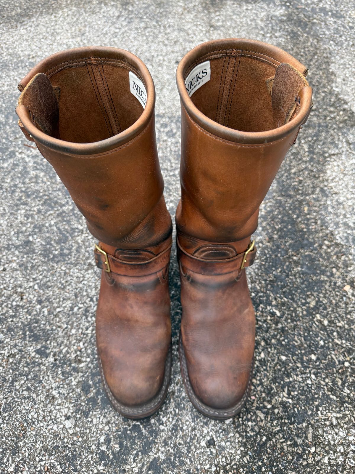 Photo by 32oz_denim on March 5, 2025 of the Nicks StationMaster in Seidel 1964 Tan.