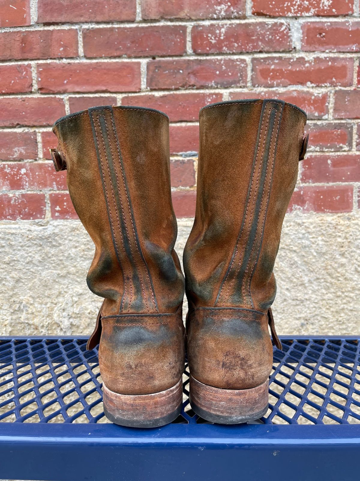 Photo by 32oz_denim on January 5, 2024 of the Nicks Renegade in Seidel 1964 Brown Roughout.