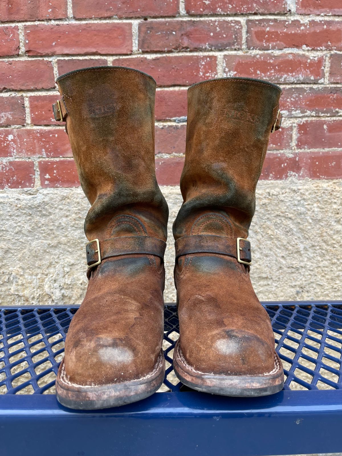 Photo by 32oz_denim on January 5, 2024 of the Nicks Renegade in Seidel 1964 Brown Roughout.