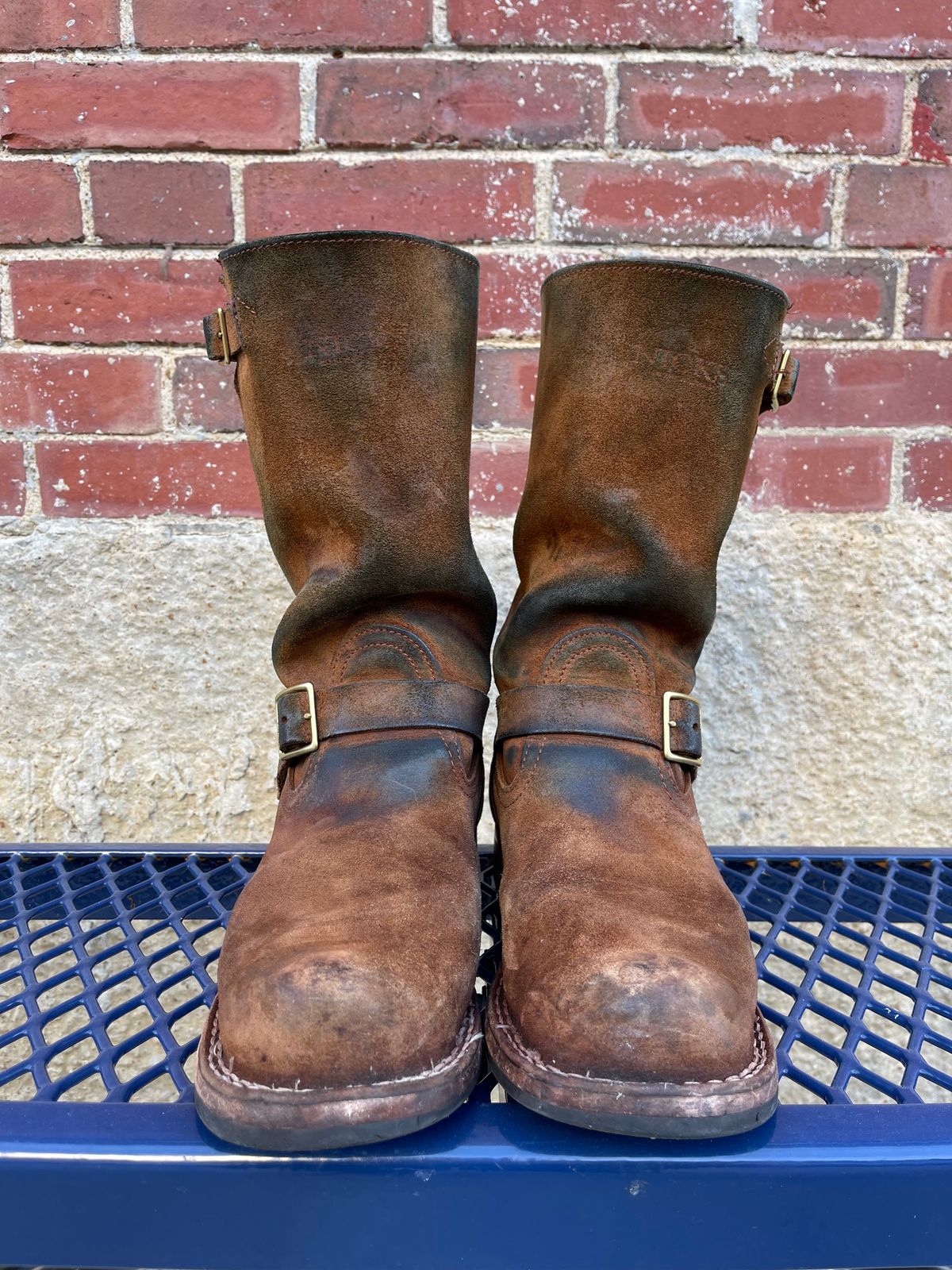 Photo by 32oz_denim on February 5, 2024 of the Nicks Renegade in Seidel 1964 Brown Roughout.