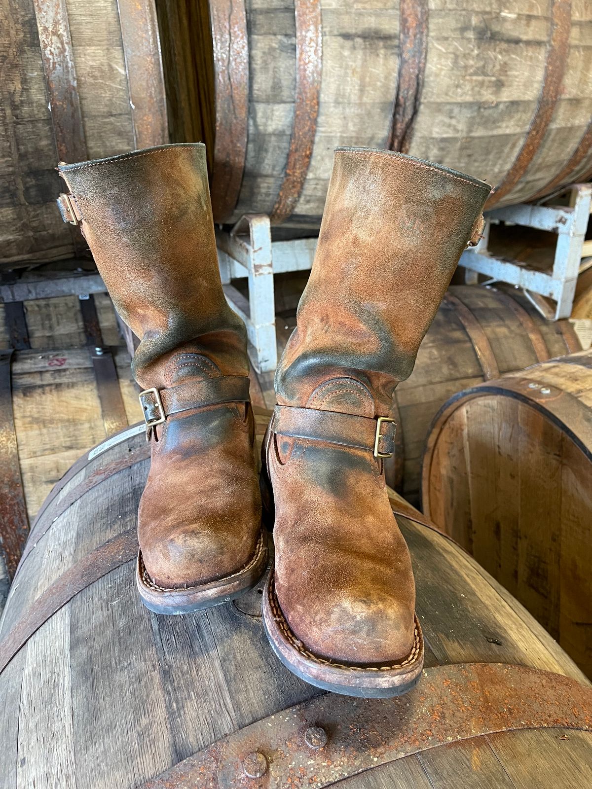 Photo by 32oz_denim on February 5, 2024 of the Nicks Renegade in Seidel 1964 Brown Roughout.
