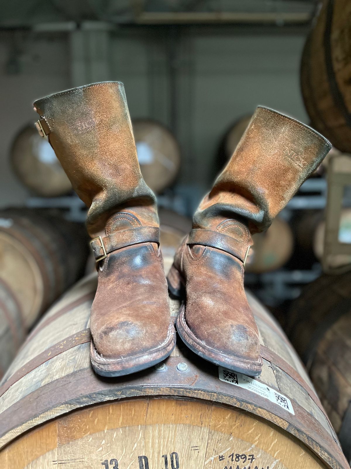 Photo by 32oz_denim on March 4, 2024 of the Nicks Renegade in Seidel 1964 Brown Roughout.