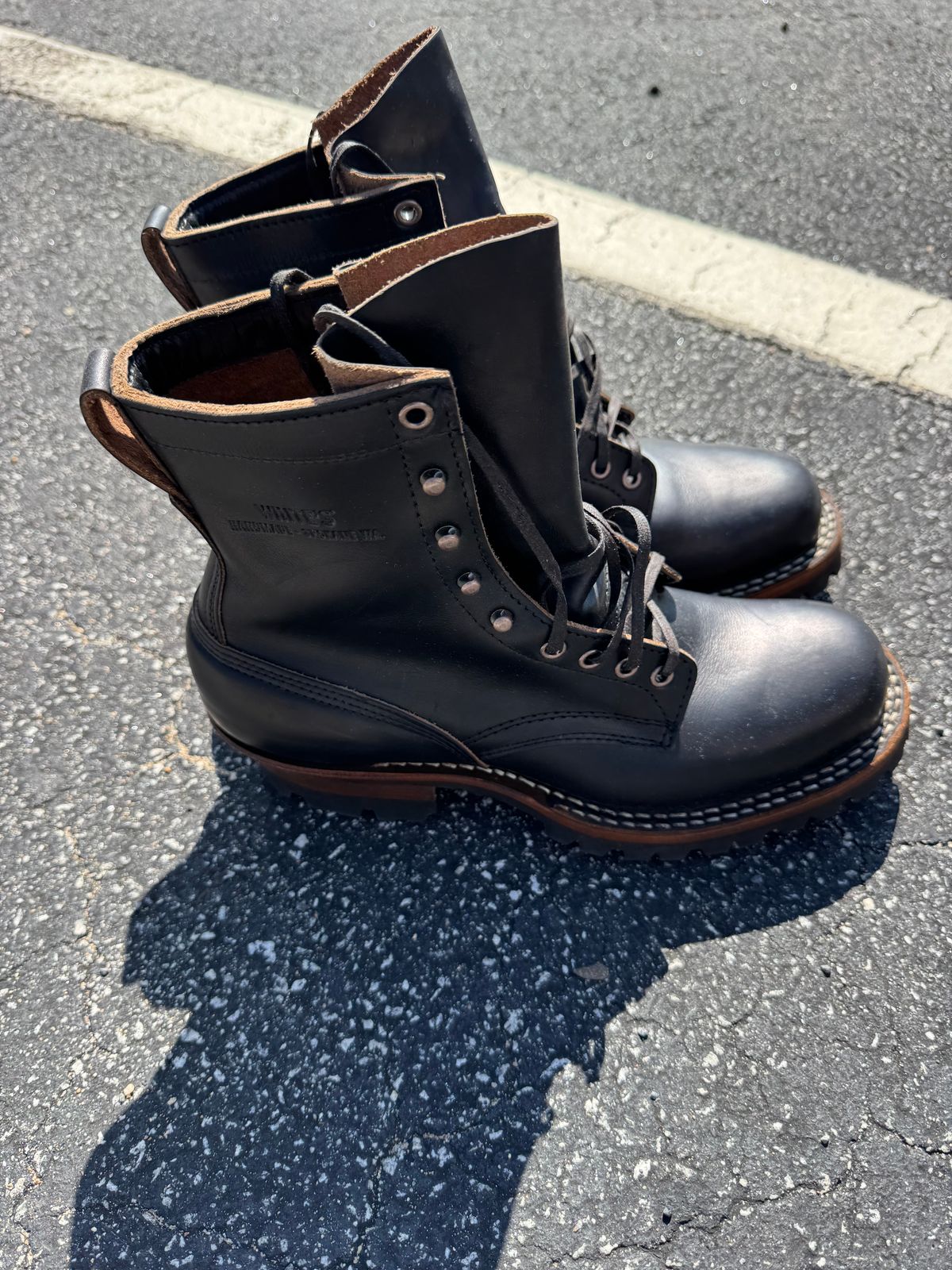 Photo by Shannmoody on July 14, 2025 of the White's C355 Logger in Seidel Black Double Shot.