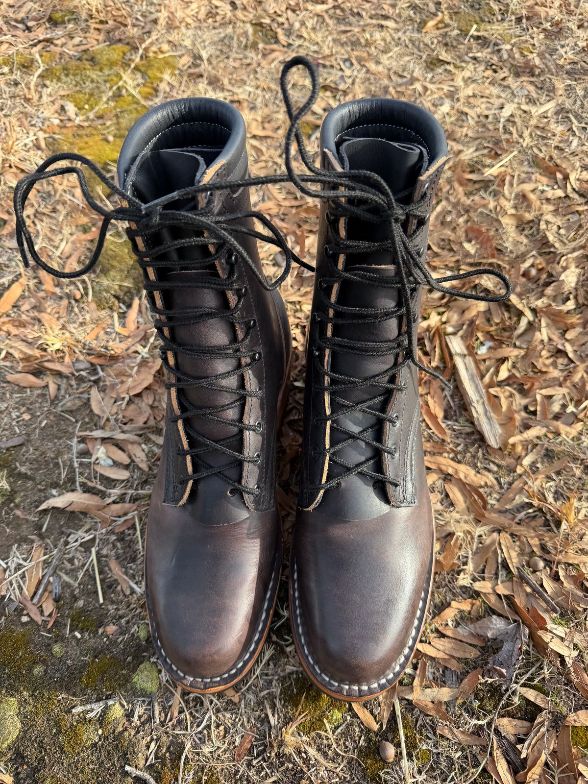 Photo by Shannmoody on February 17, 2026 of the Frank's Boots Type 2 Highlander in Cypress Black Teacore.