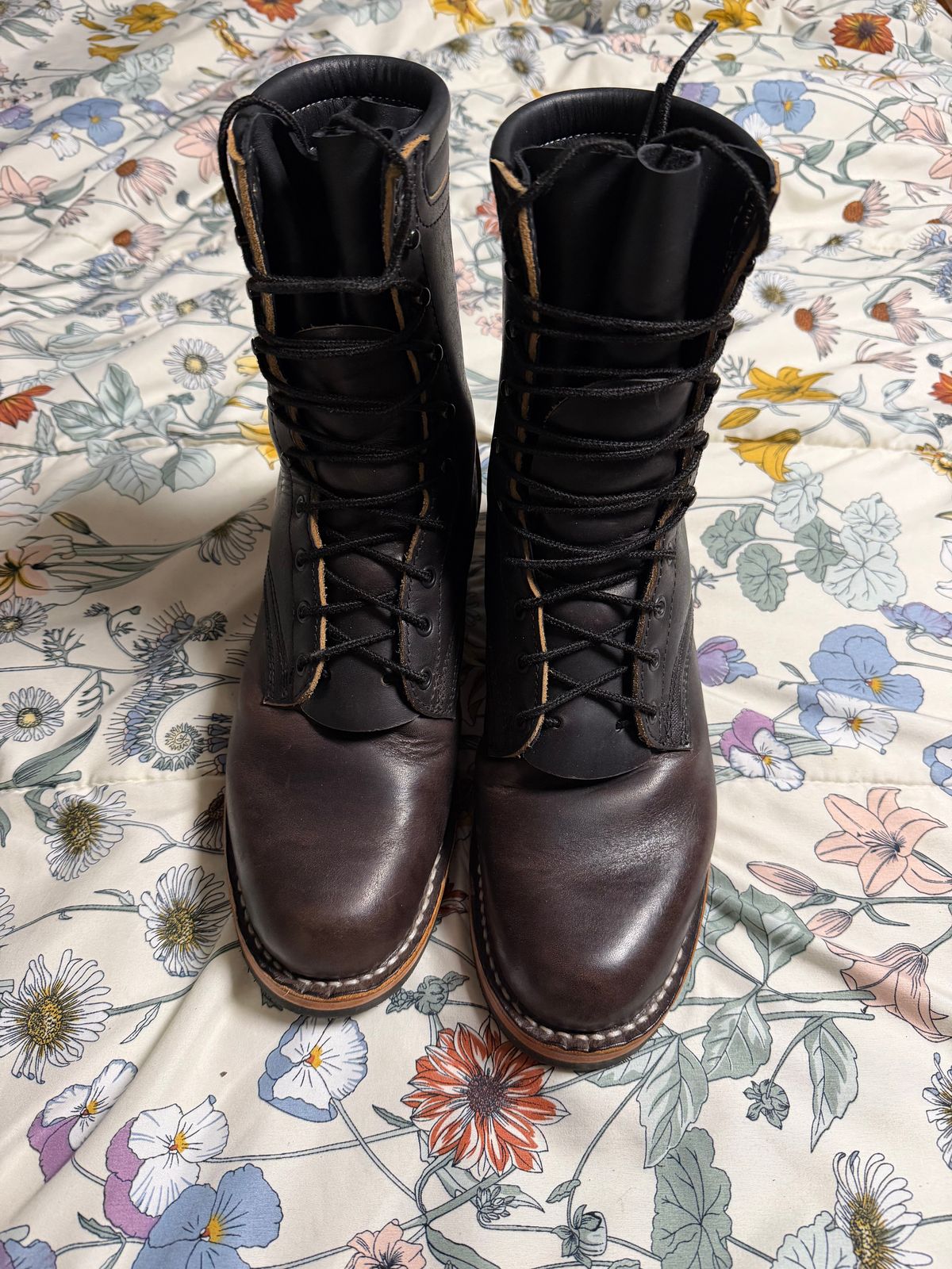 Photo by Shannmoody on February 18, 2026 of the Frank's Boots Type 2 Highlander in Cypress Black Teacore.