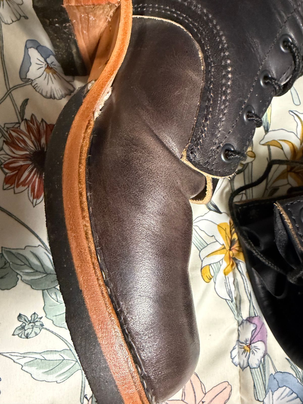 Photo by Shannmoody on February 18, 2026 of the Frank's Boots Type 2 Highlander in Cypress Black Teacore.